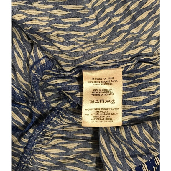 Anthropologie Maeve Lila Women's Tiered Tunic Top V-Neck Blue - Size Extra Small - Picture 9 of 12